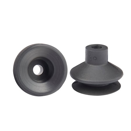 Fipa Bellows vacuum cup diam. 22 mm, NBR black 23.022.028.1